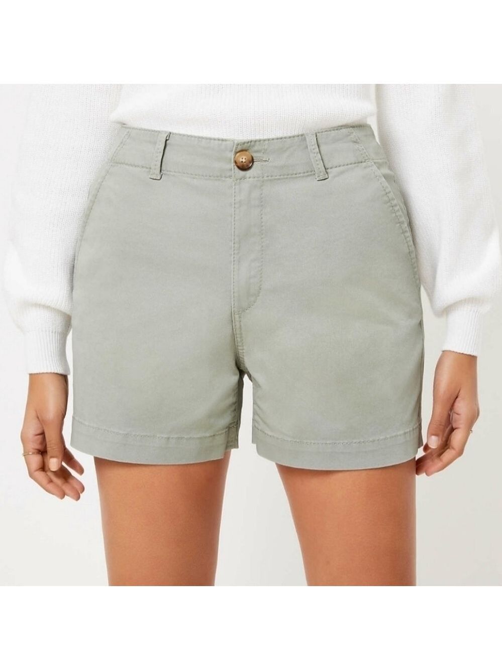 Ann Taylor LOFT The Washed Twill Short 4"